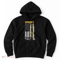 Electrician US Flag Sparky Tools Hoodie thumb 0
