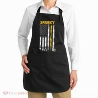 Electrician US Flag Sparky Tools Apron thumb 2