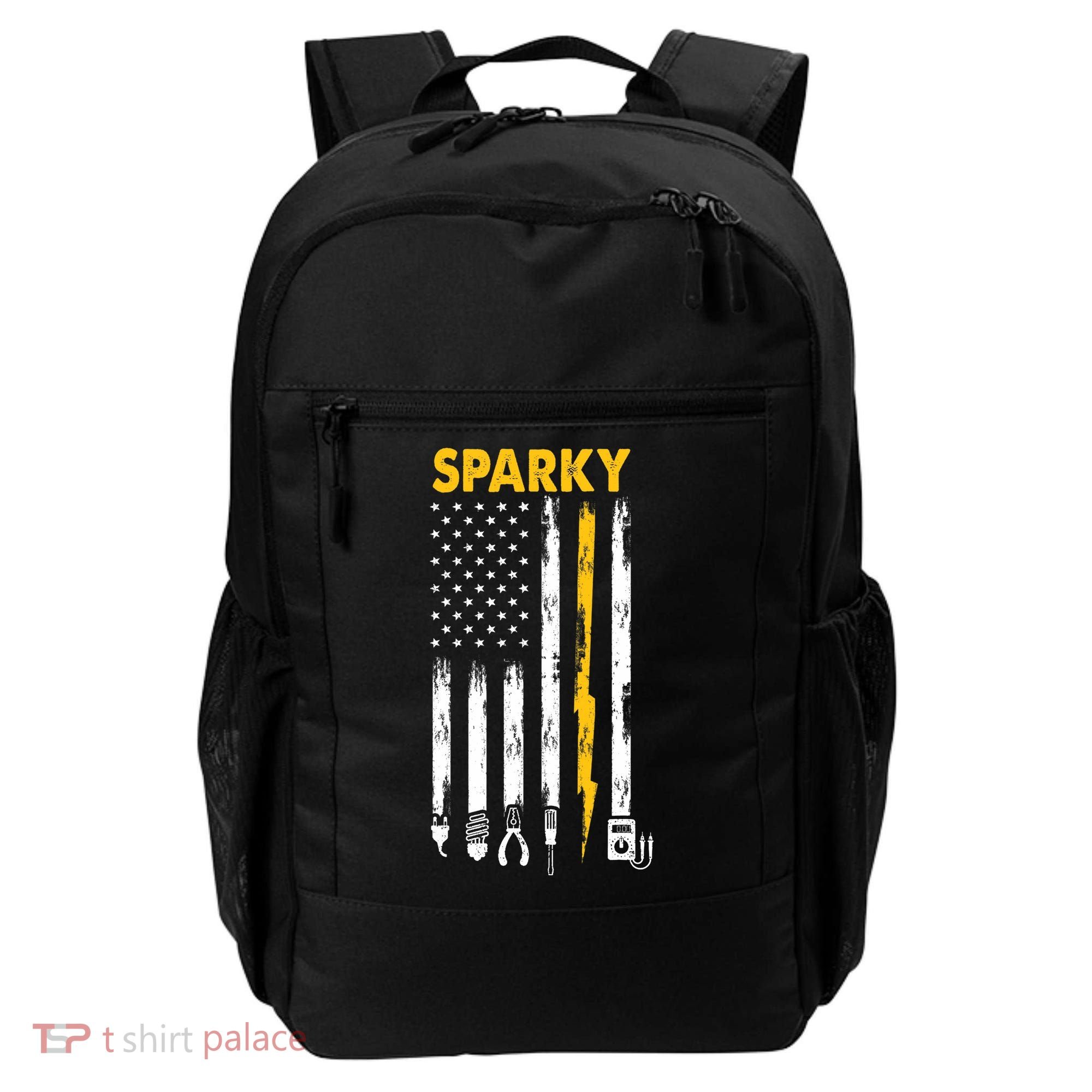 Electrician US Flag Sparky Tools Backpack