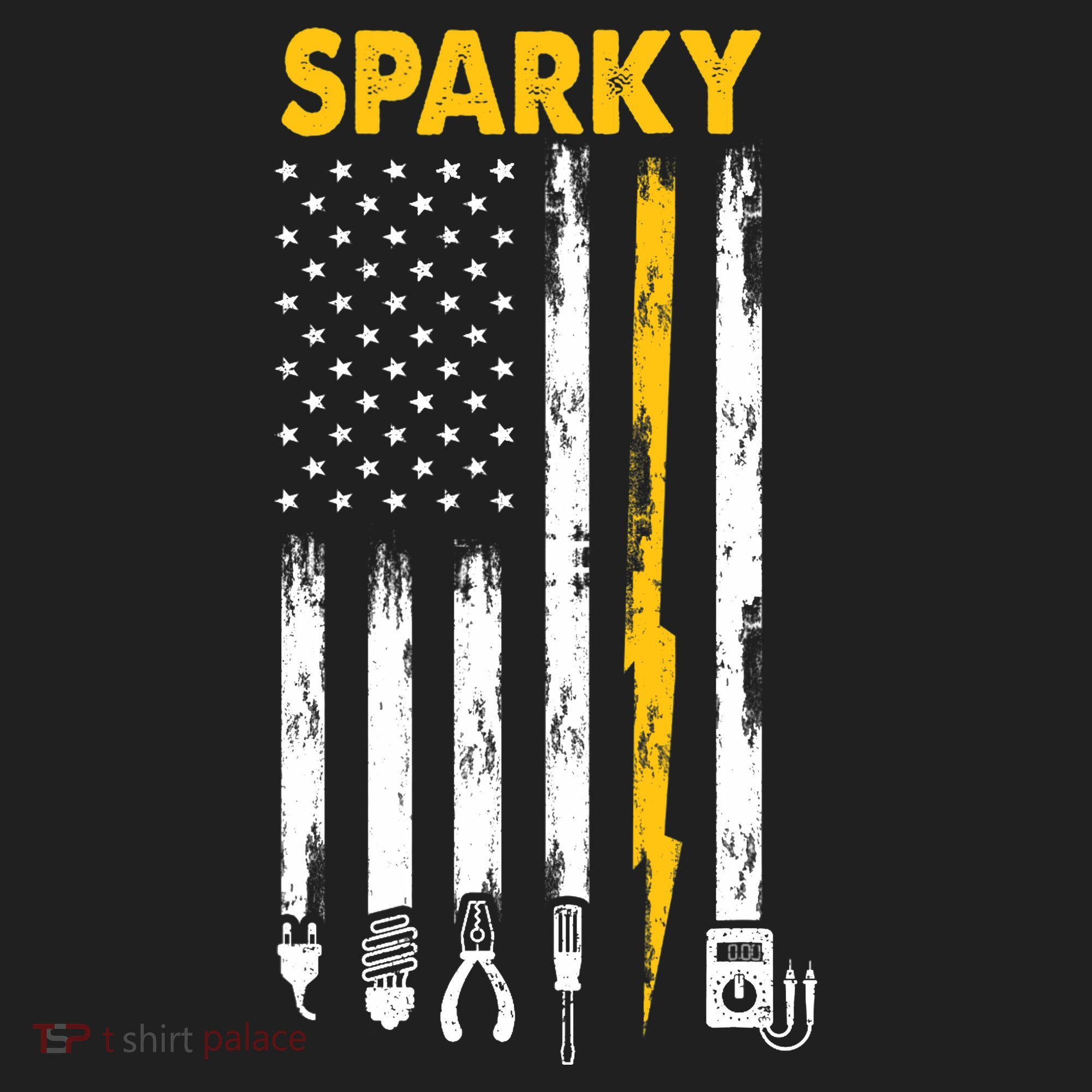 Electrician US Flag Sparky Tools Beanie