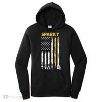 Electrician US Flag Sparky Tools Women's Hoodie thumb 0