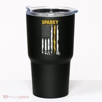 Electrician US Flag Sparky Tools Tumbler thumb 0