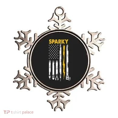 Electrician US Flag Sparky Tools Ornament