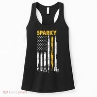 Electrician US Flag Sparky Tools Women's Tank Top thumb 0