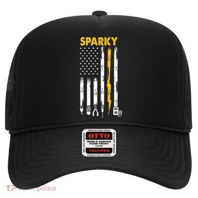 Electrician US Flag Sparky Tools Hat