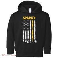 Electrician US Flag Sparky Tools Toddler Hoodie thumb 0