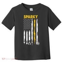 Electrician US Flag Sparky Tools Toddler T-Shirt thumb 0