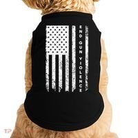 Enough USA Flag End Gun Violence Doggie Tank thumb 0