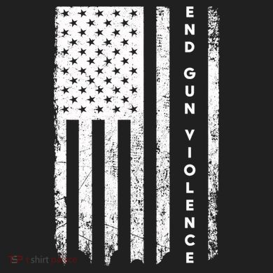 Enough USA Flag End Gun Violence Comfort Colors Heavyweight Long Sleeve T-Shirt