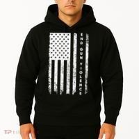Enough USA Flag End Gun Violence Hoodie thumb 2