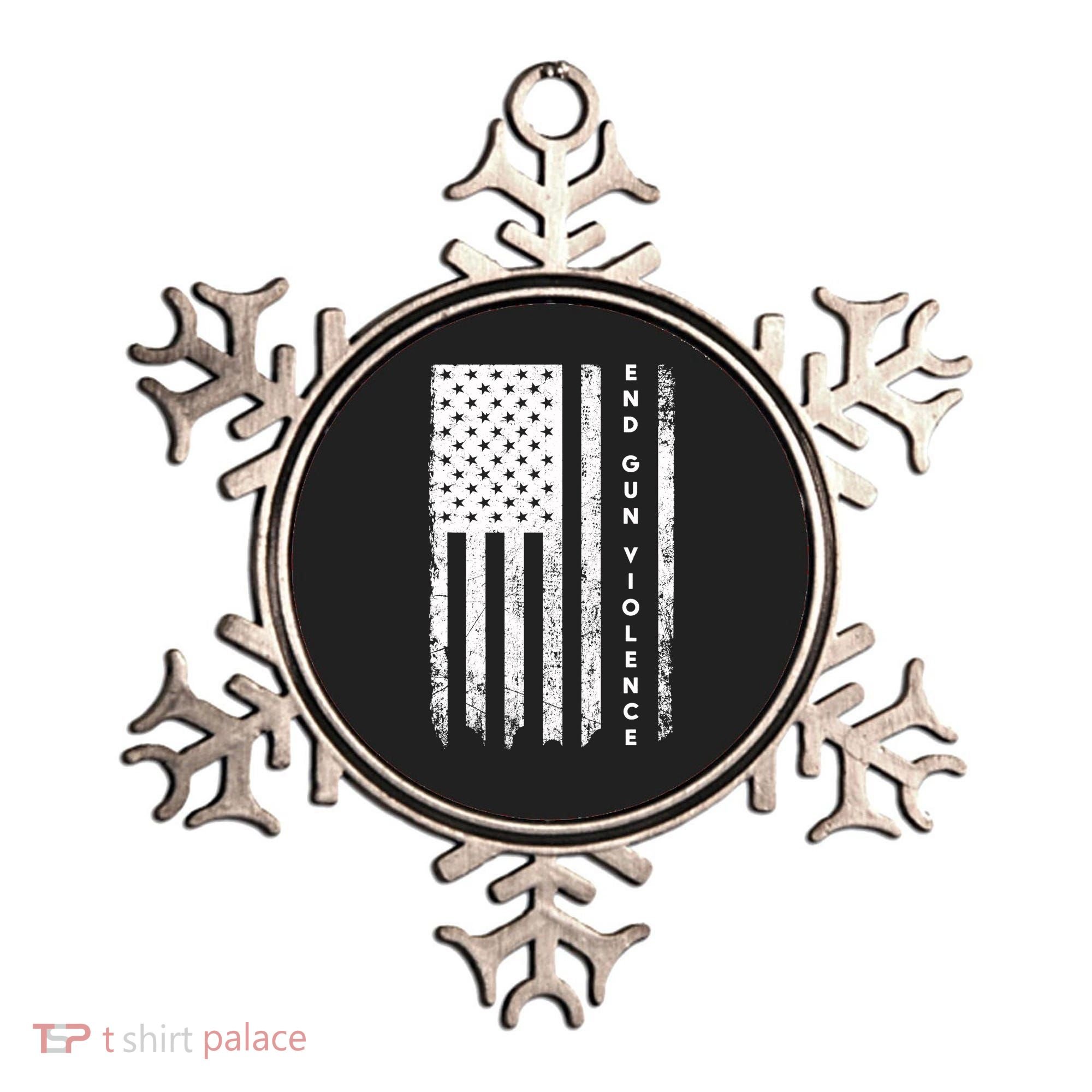 Enough USA Flag End Gun Violence Ornament