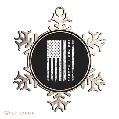 Enough USA Flag End Gun Violence Ornament