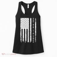 Enough USA Flag End Gun Violence Women's Tank Top thumb 0