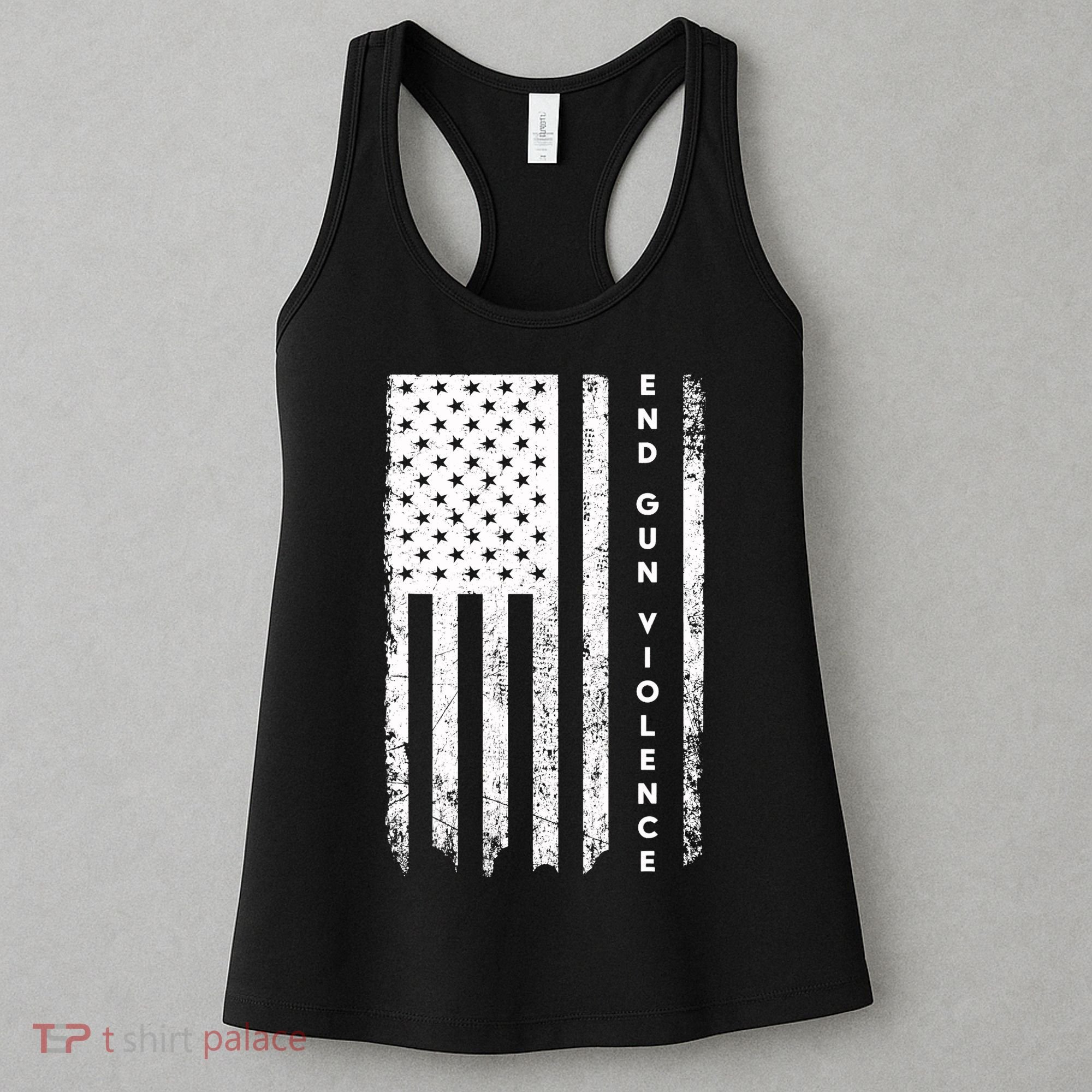 Enough USA Flag End Gun Violence Women's Tank Top