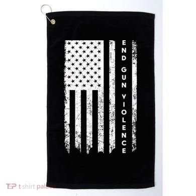 Enough USA Flag End Gun Violence Golf Towel