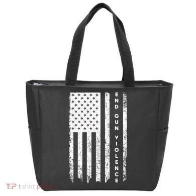 Enough USA Flag End Gun Violence Tote Bag