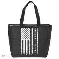 Enough USA Flag End Gun Violence Tote Bag thumb 0