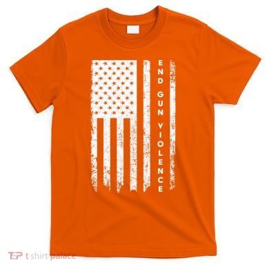 Enough USA Flag End Gun Violence T-Shirt