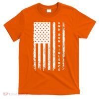 Enough USA Flag End Gun Violence T-Shirt thumb 0