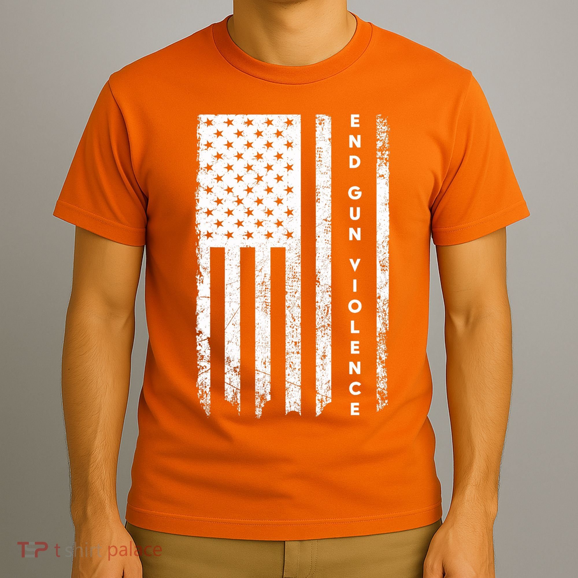 Enough USA Flag End Gun Violence T-Shirt