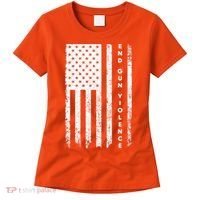 Enough USA Flag End Gun Violence Women's T-Shirt thumb 0