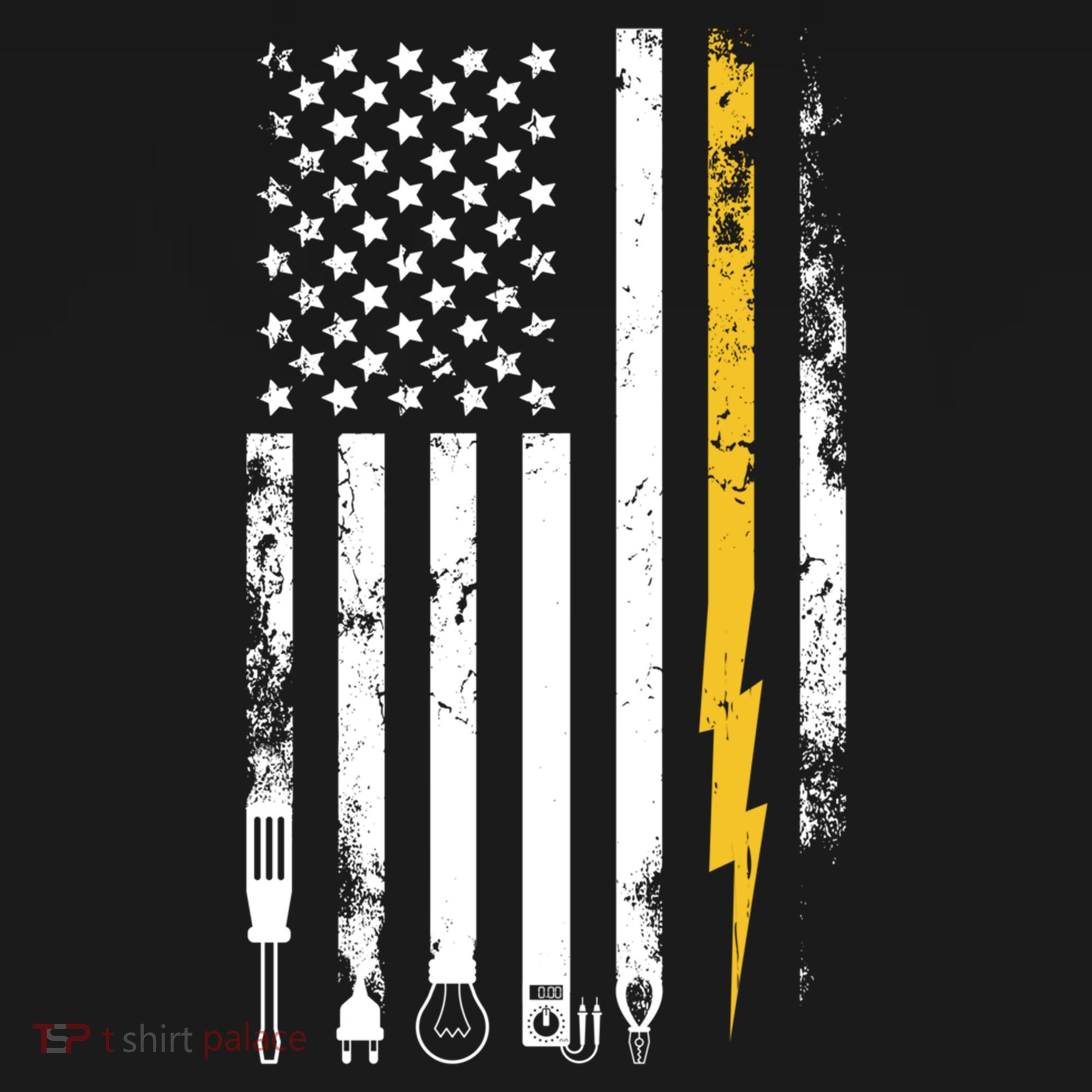 Electrician Us Flag Electricians Tools Cute Gift Bucket Hat