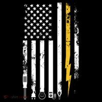 Electrician Us Flag Electricians Tools Cute Gift Women's Hoodie thumb 2