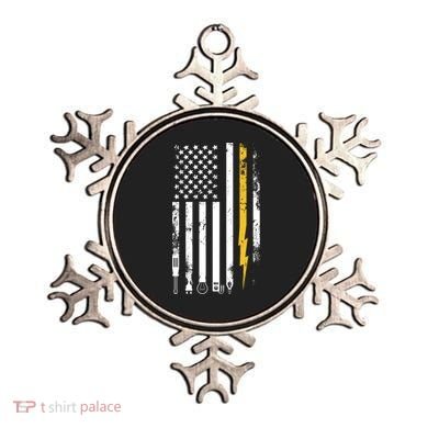 Electrician Us Flag Electricians Tools Cute Gift Ornament
