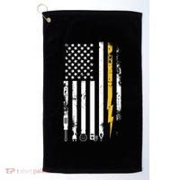 Electrician Us Flag Electricians Tools Cute Gift Golf Towel thumb 0