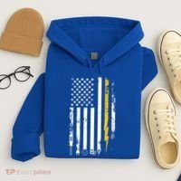 Electrician Us Flag Electricians Tools Cute Gift Hoodie thumb 4
