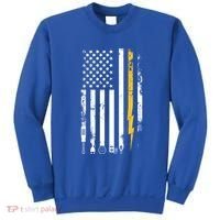 Electrician Us Flag Electricians Tools Cute Gift Sweatshirt thumb 0