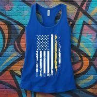 Electrician Us Flag Electricians Tools Cute Gift Women's Tank Top thumb 3