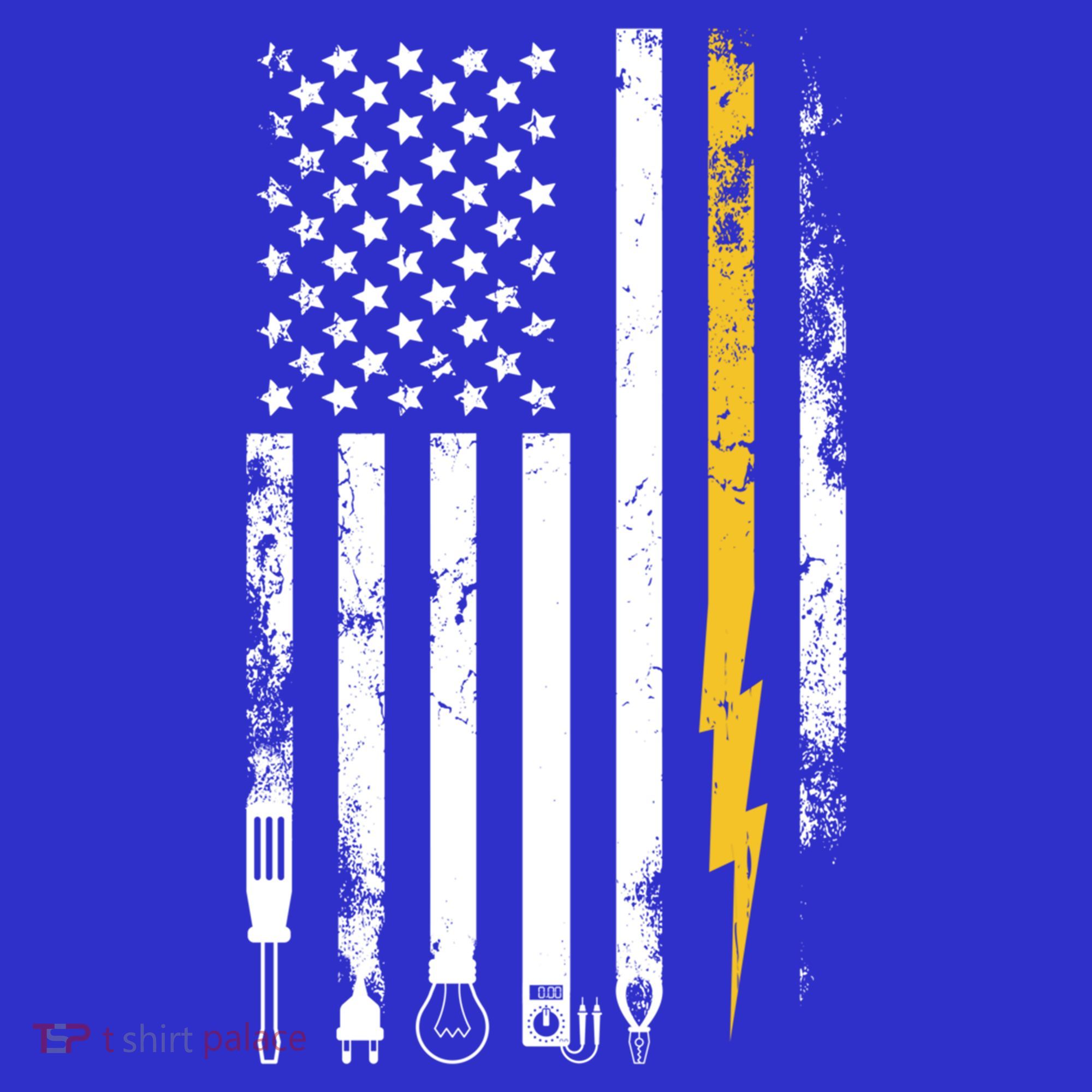 Electrician Us Flag Electricians Tools Cute Gift Baby Bodysuit