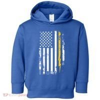Electrician Us Flag Electricians Tools Cute Gift Toddler Hoodie thumb 0