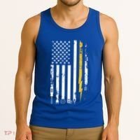 Electrician Us Flag Electricians Tools Cute Gift Tank Top thumb 3