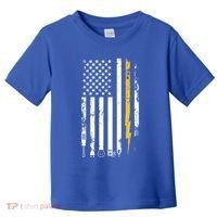 Electrician Us Flag Electricians Tools Cute Gift Toddler T-Shirt thumb 0