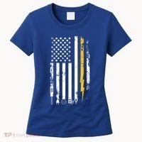 Electrician Us Flag Electricians Tools Cute Gift Women's T-Shirt thumb 0