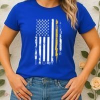 Electrician Us Flag Electricians Tools Cute Gift Women's T-Shirt thumb 2