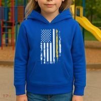 Electrician Us Flag Electricians Tools Cute Gift Kids Hoodie thumb 3