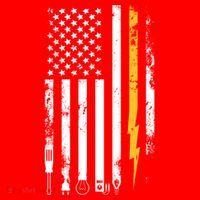 Electrician Us Flag Electricians Tools Cute Gift Santa Hat thumb 1