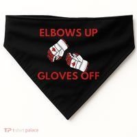Elbows Up Gloves Off Canada Free Proud Canadian USA-Made Doggie Bandana thumb 0