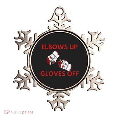 Elbows Up Gloves Off Canada Free Proud Canadian Ornament