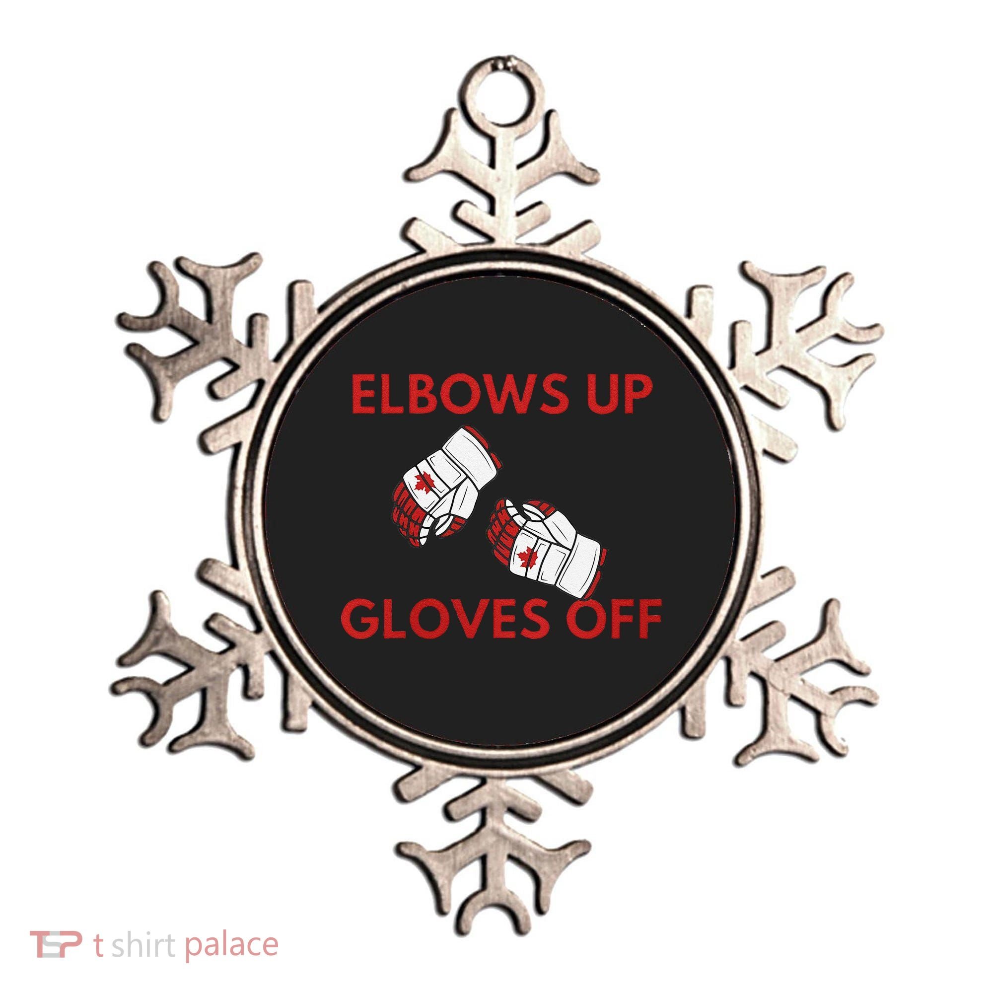 Elbows Up Gloves Off Canada Free Proud Canadian Ornament