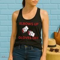 Elbows Up Gloves Off Canada Free Proud Canadian Women's Tank Top thumb 2