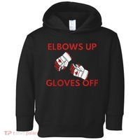 Elbows Up Gloves Off Canada Free Proud Canadian Toddler Hoodie thumb 0