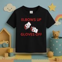 Elbows Up Gloves Off Canada Free Proud Canadian Toddler T-Shirt thumb 3