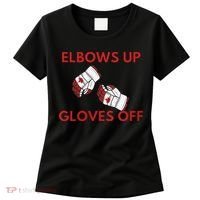 Elbows Up Gloves Off Canada Free Proud Canadian Women's T-Shirt thumb 0