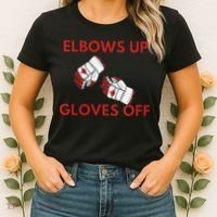 Elbows Up Gloves Off Canada Free Proud Canadian Women's T-Shirt thumb 2