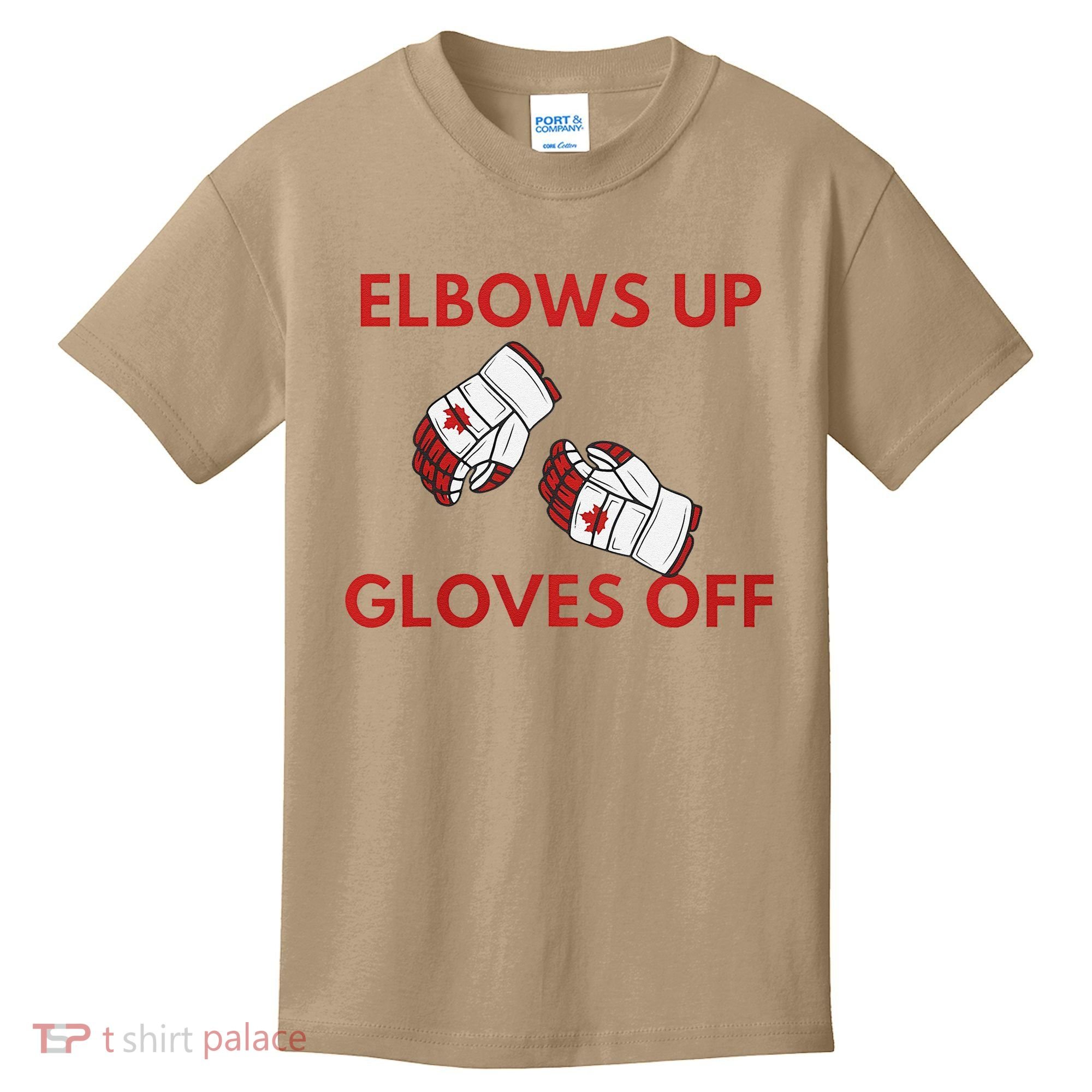 Elbows Up Gloves Off Canada Free Proud Canadian Kids T-Shirt