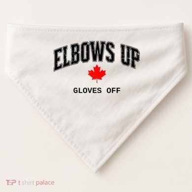 Elbows Up Gloves Off Vintage USA-Made Doggie Bandana